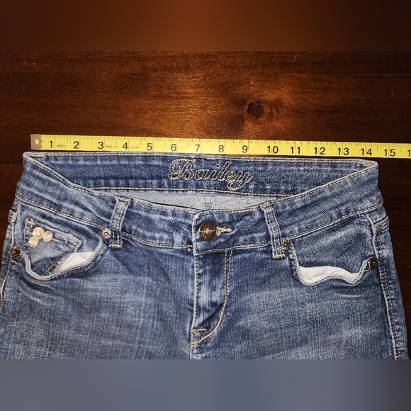 Y2K dELiA*s 'Bailey' Fit Embelished Pockets Bootcut Jeans, Sz: 7 - Picture 10 of 13